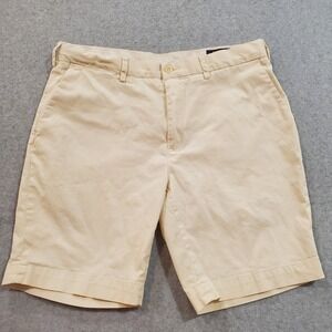 Polo Ralph Lauren Classic Fit 9" Chino Shorts Khaki Stretch Cotton Size‎ 34